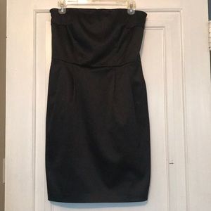 Express black strapless dress